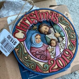 Jim Shore Holy Family Dated 2019 ornament